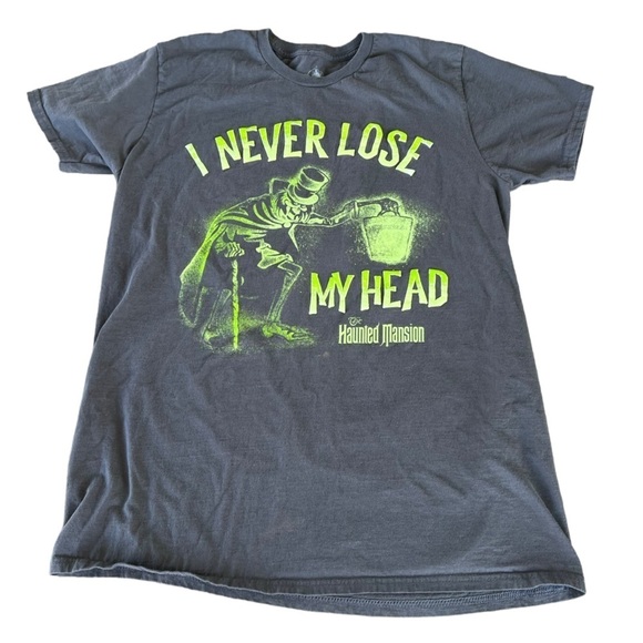 Disney Parks The Haunted Mansion Hatbox Ghost Tee Never Lose My Head Lrg Unisex - Picture 3 of 8